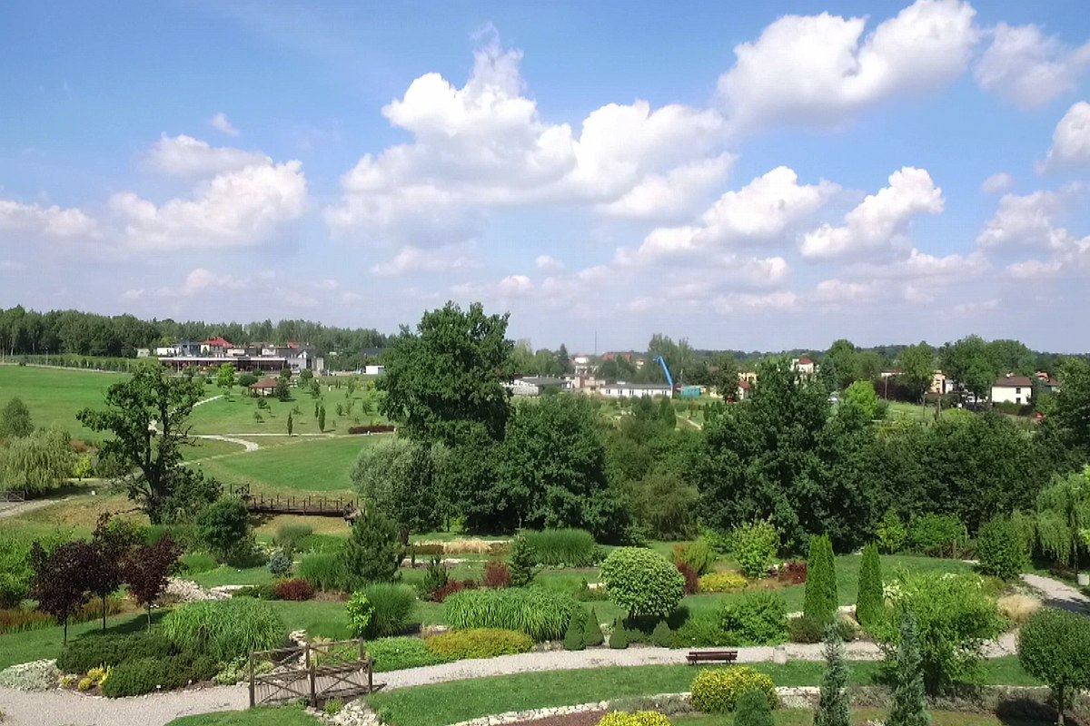Śląski Ogród Botaniczny w Mikołowie z powietrza &#8211; film